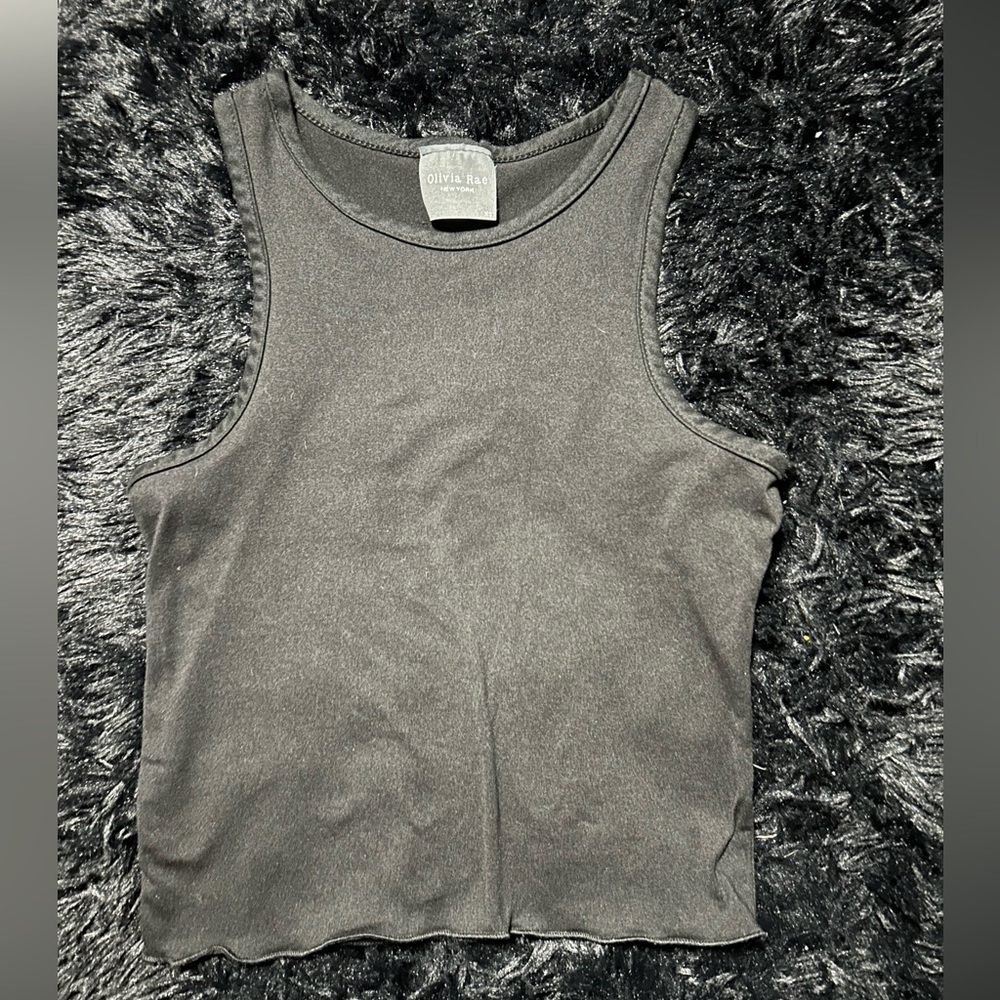 Black crop tank xsmall